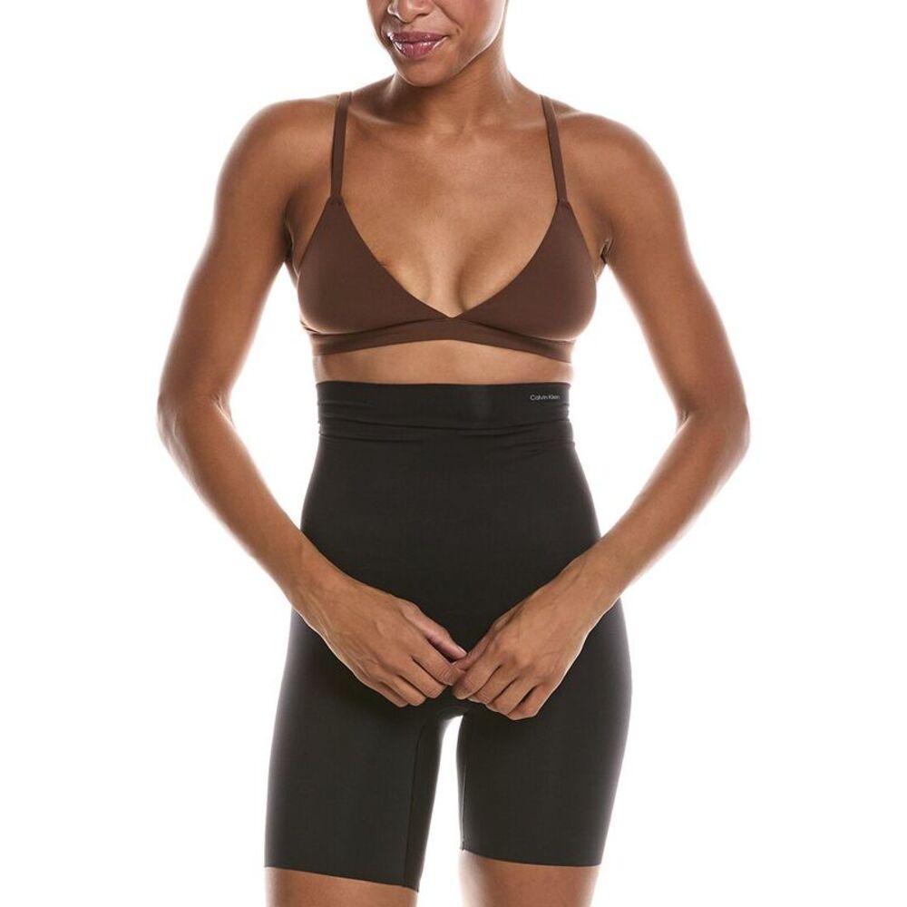 Calvin Klein Womens Stay-Put Stretch Short, Black